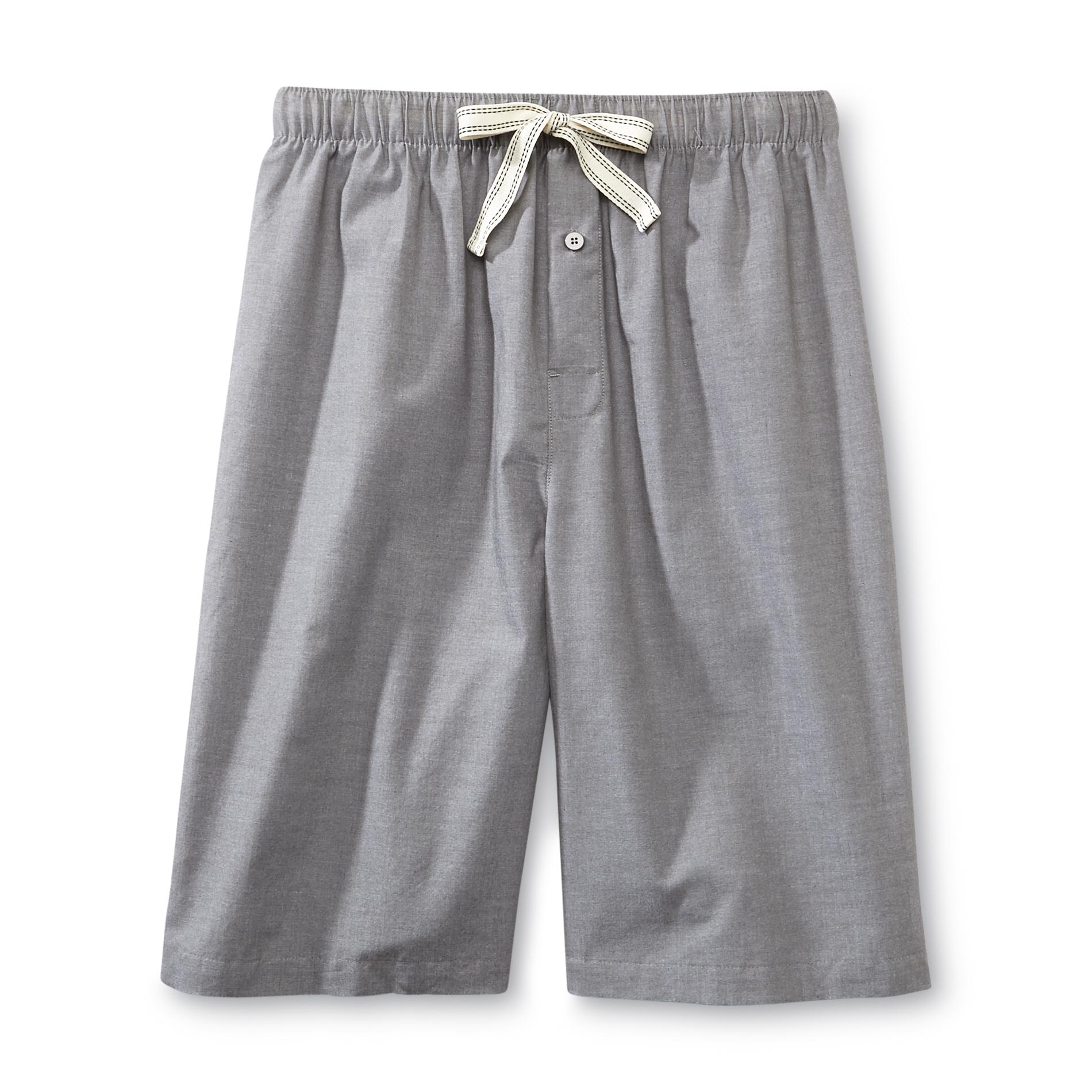 Basic Editions Men's Chambray Pajama Shorts