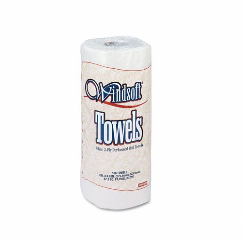 Windsoft WIN1220RL Paper Towel Roll, 8-7/8 x 11, White, 100/roll