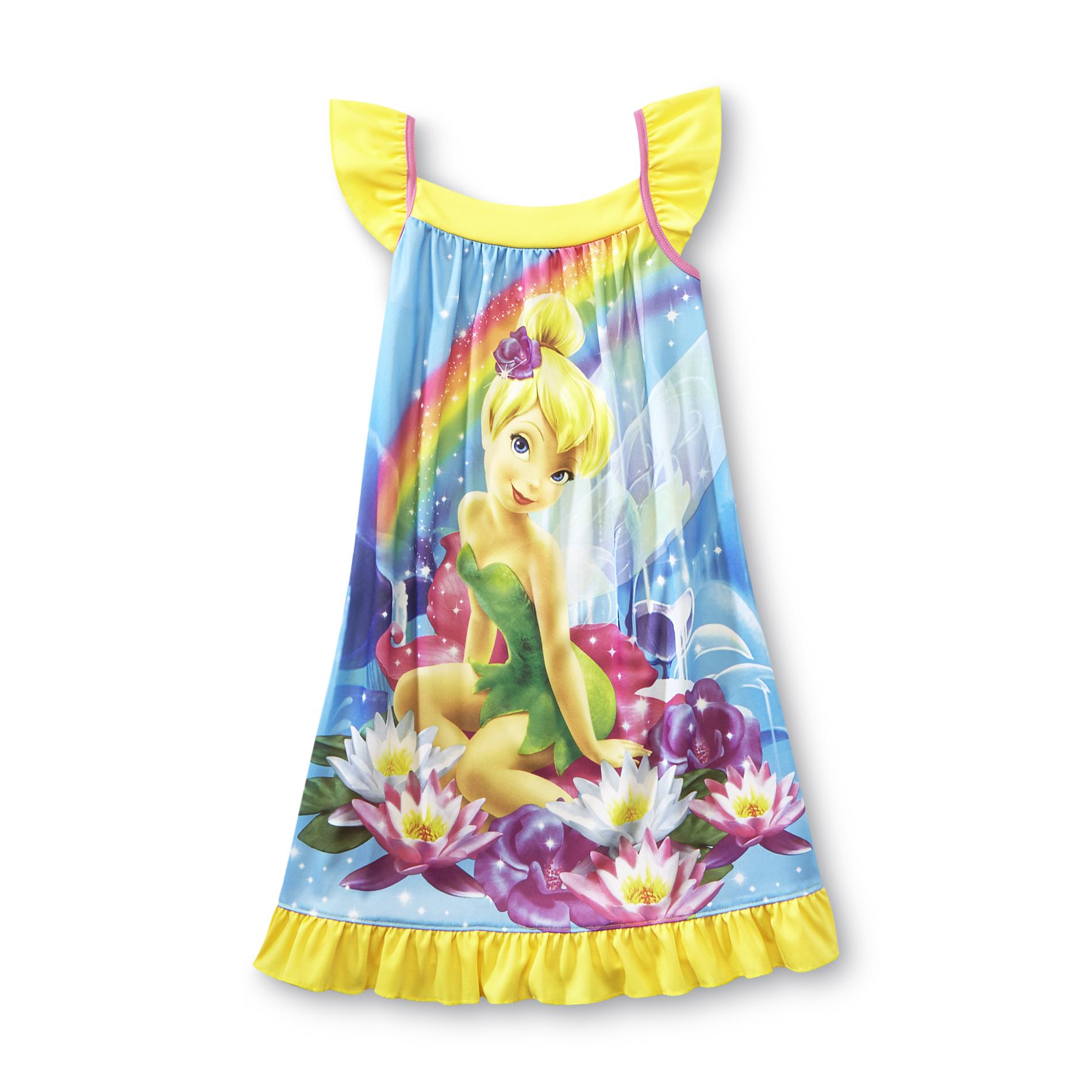 Disney Fairies Girl's Nightgown - Tinker Bell & Rainbow