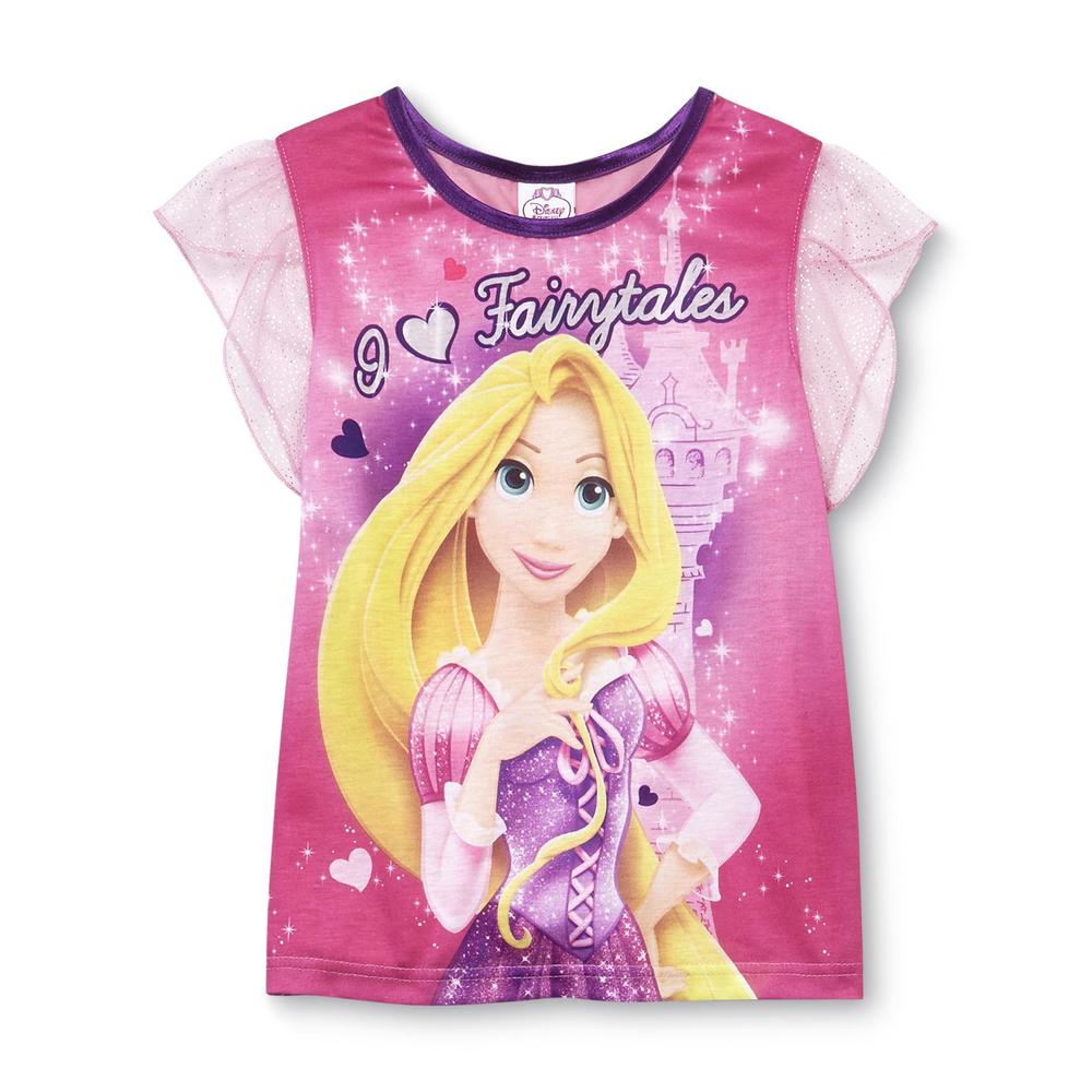 Disney Princess Girl's Pajama Top & Shorts - Rapunzel