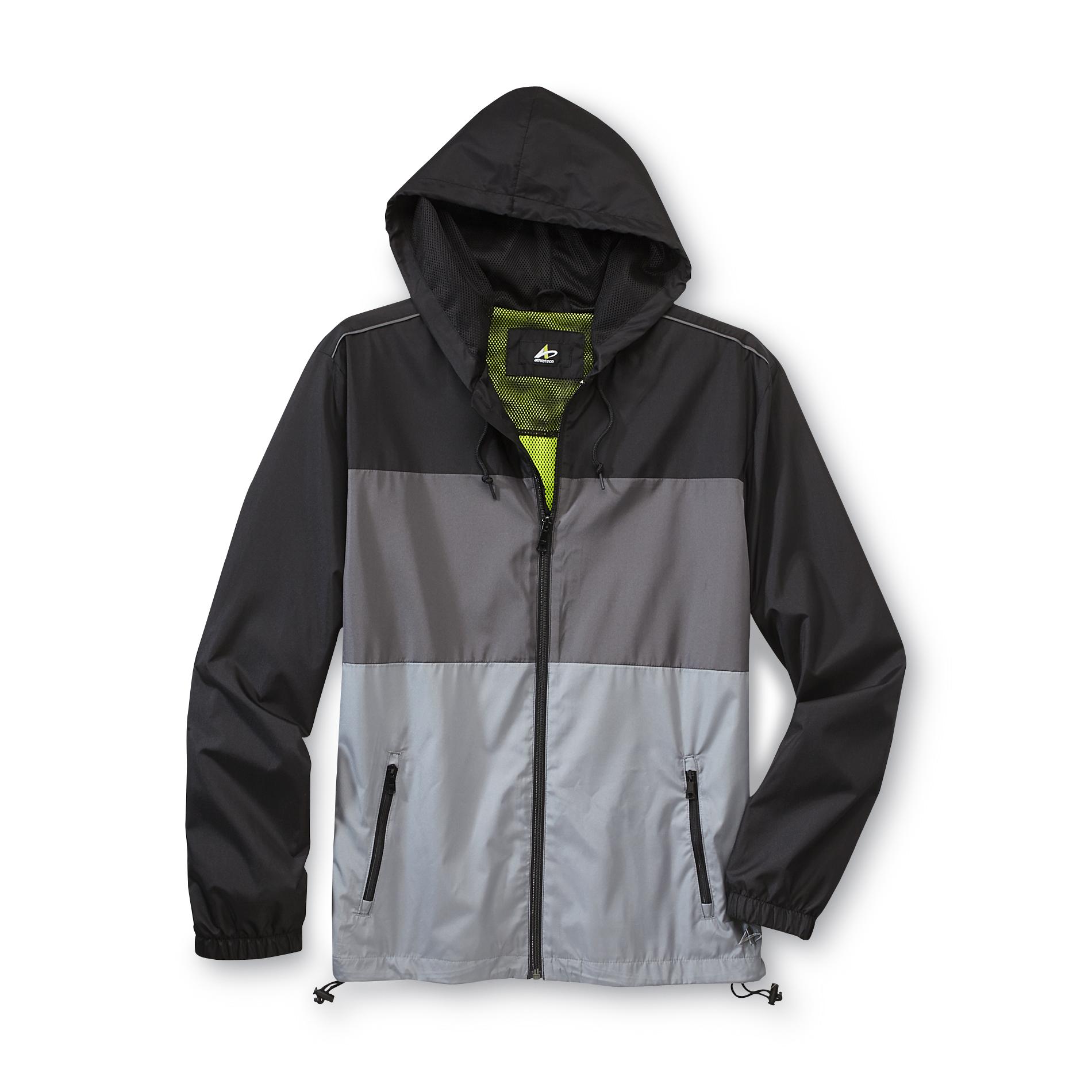 Athletech Men's Hooded Athletic Jacket - Colorblock
