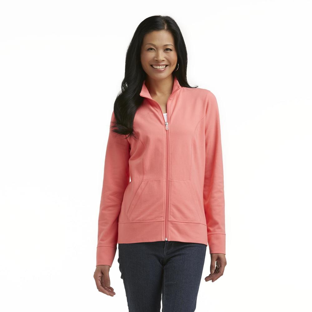 Gloria Vanderbilt Women's Athletic Full-Zip Sweatshirt