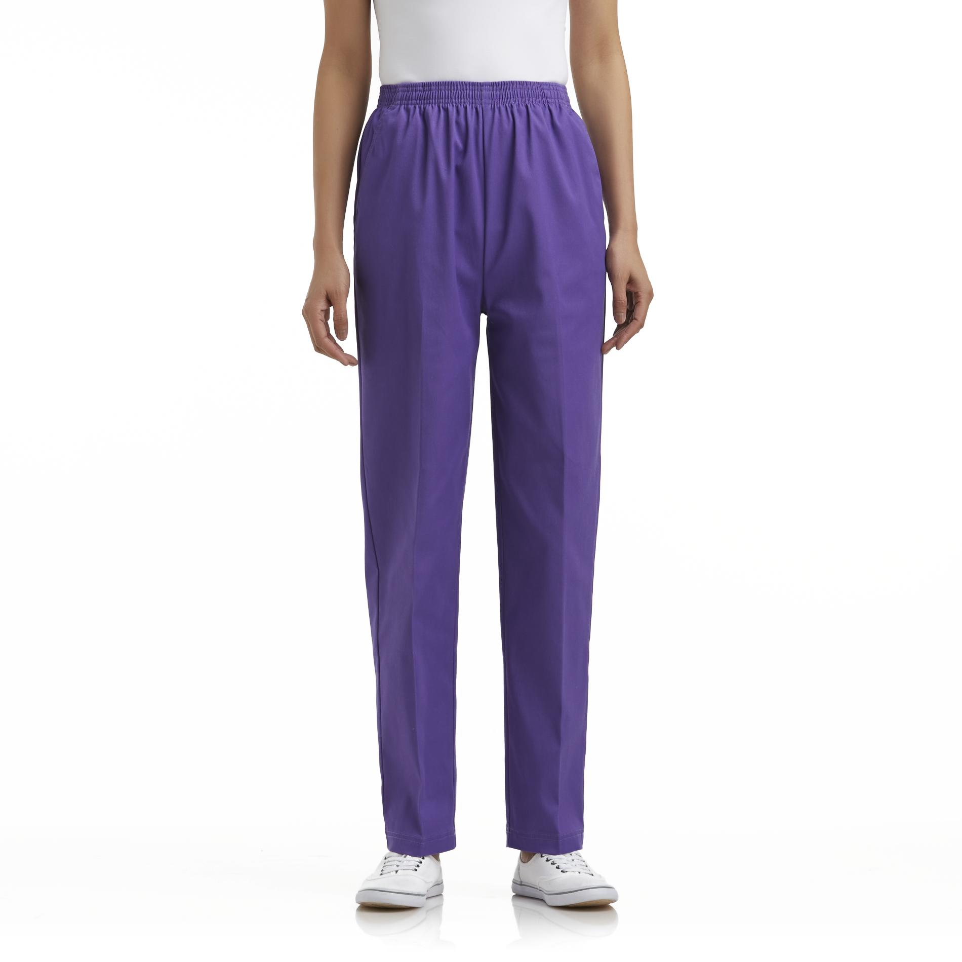 Laura Scott Women's ElasticWaist Twill Pants