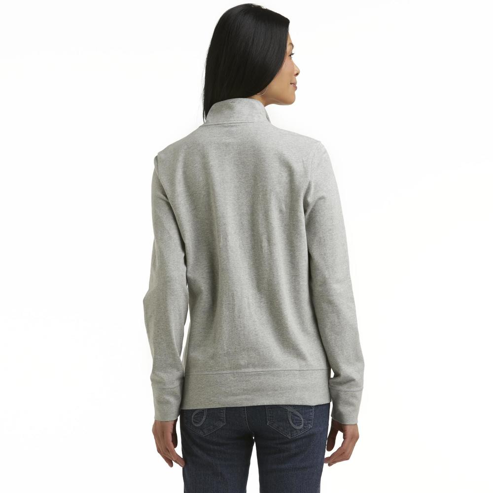 Gloria Vanderbilt Women's Athletic Full-Zip Sweatshirt