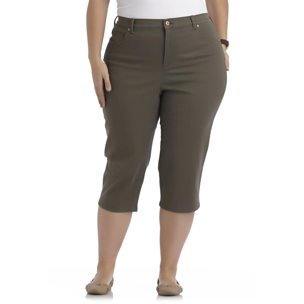 Gloria Vanderbilt Women's Plus Stretch Capri Pants