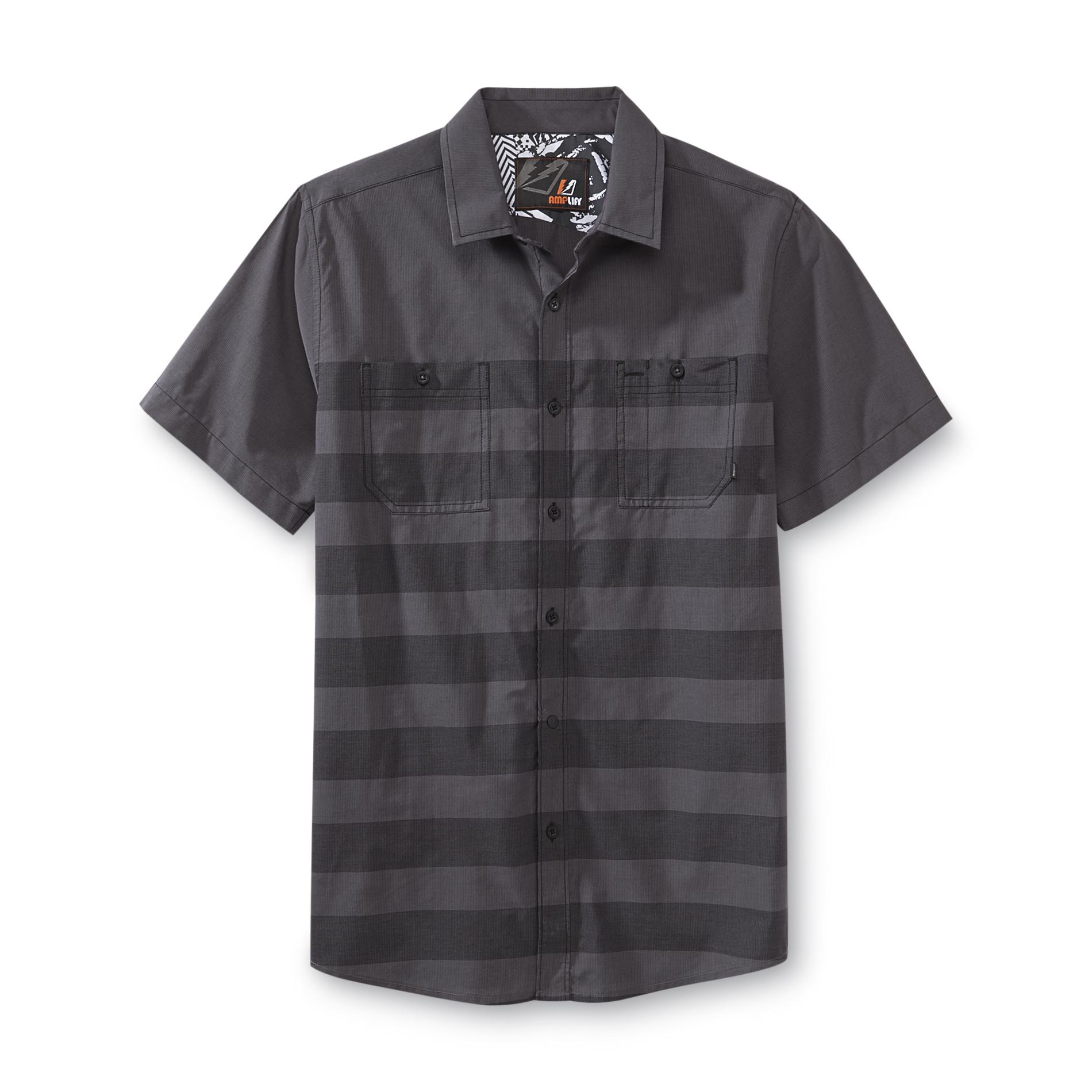 Amplify Young Men's Short-Sleeve Shirt - Shadow Striped