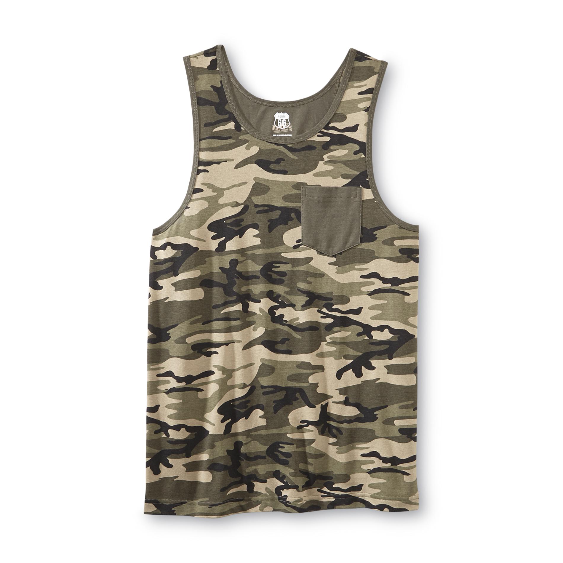 Route 66 Men's Sleeveless Shirt - Camouflage
