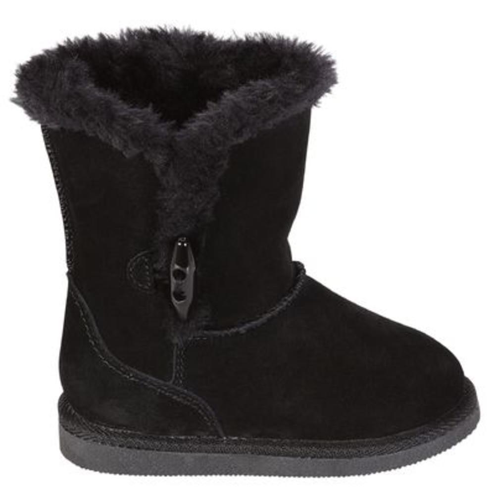 WonderKids Toddler Girl's Aany 3 Faux Fur Winter Fashion Boot - Black