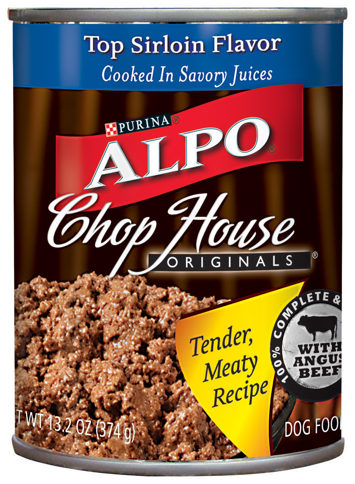 Alpo Wet Chop House Originals Top Sirloin Flavor Cooked in Savory Juices Dog Food 13.2 oz.