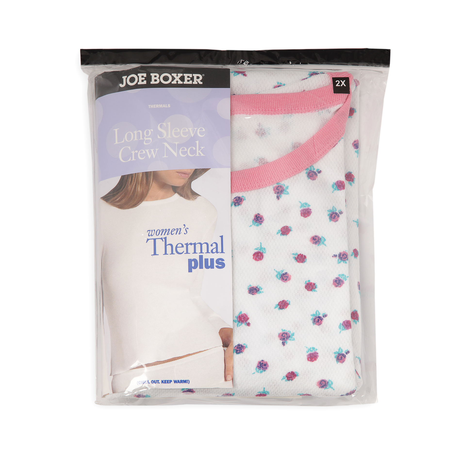 Joe Boxer Long Sleeve Thermal Top-Women's Plus sizes