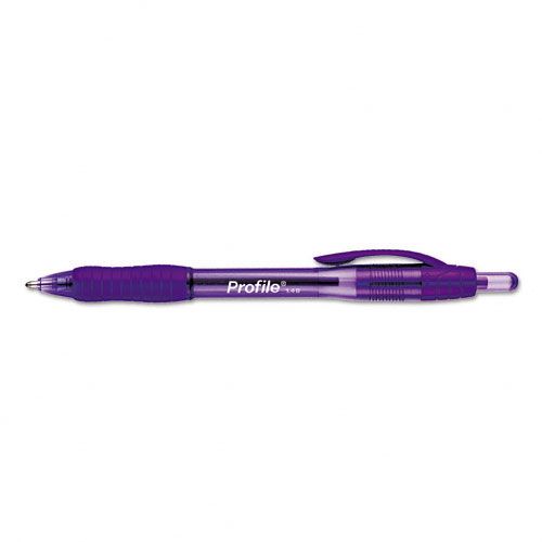 Paper-Mate PAP35830 Profile Ballpoint Retractable Pen  Purple Ink  Bold  Dozen