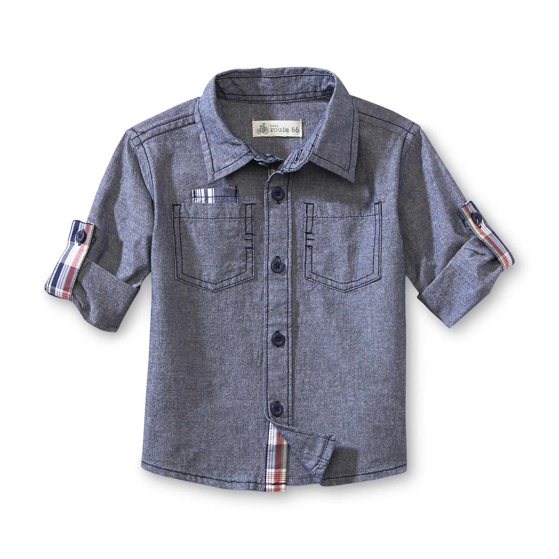 Route 66 Infant & Toddler Boy's Chambray Shirt - Elbow Patch