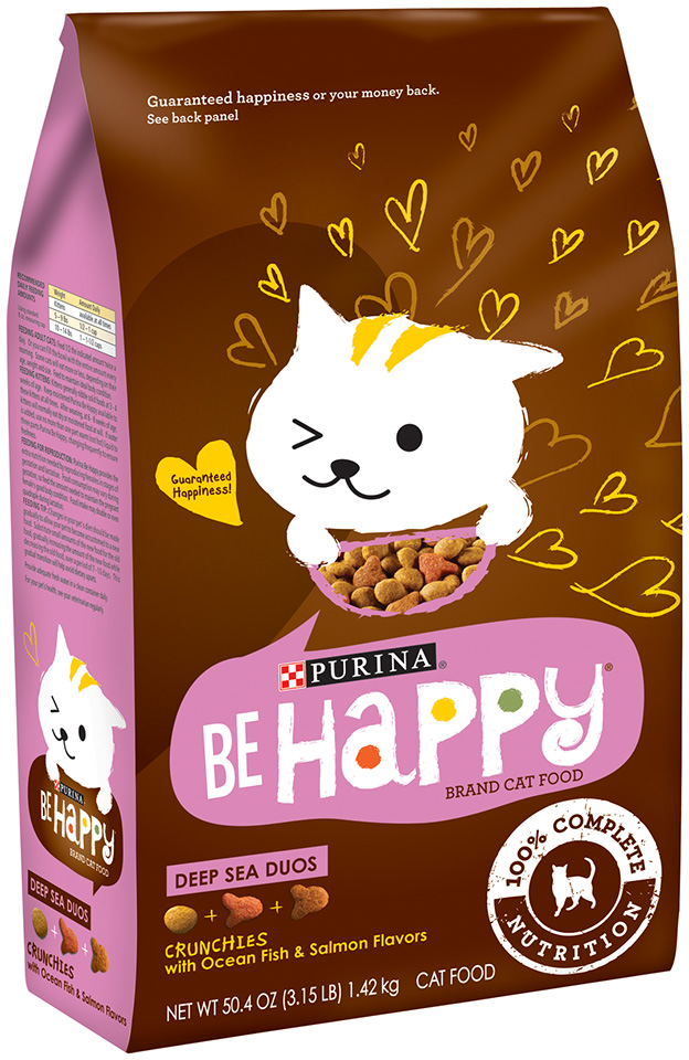 Purina Be Happy Brand Cat Food Deep Sea Duos  3.15 lb. Bag