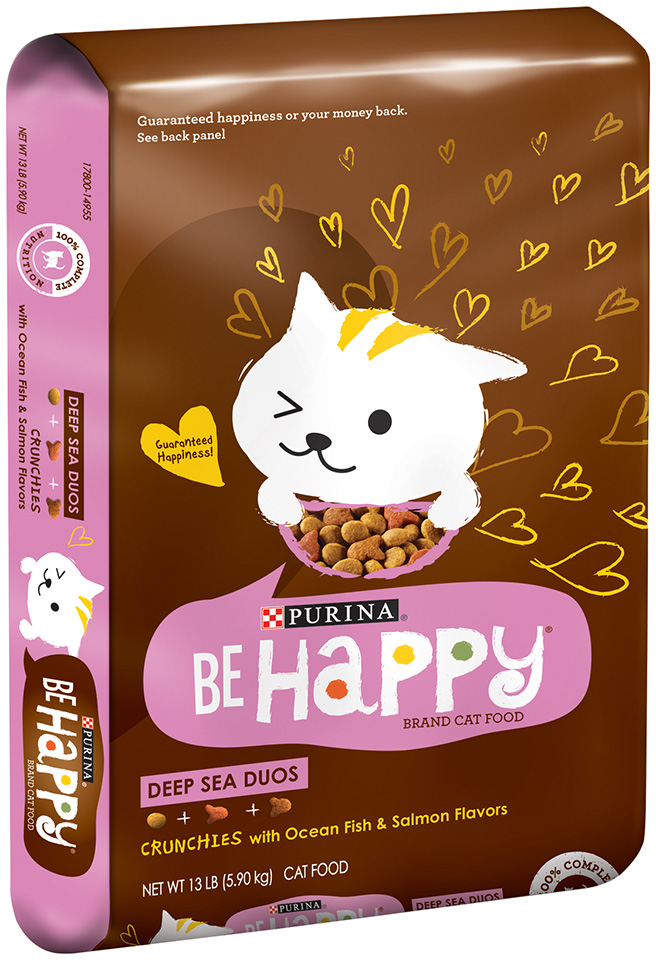 Purina Be Happy Brand Cat Food Deep Sea Duos  13 lb. Bag