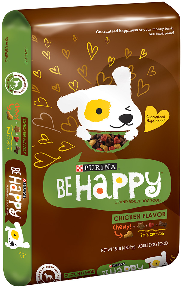 Purina Be Happy Chicken Flavor Dog Food 15 lb. Bag