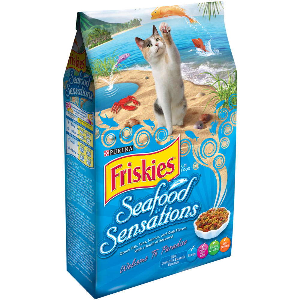 Friskies Seafood Sensations Cat Food 3.15 lb. Bag
