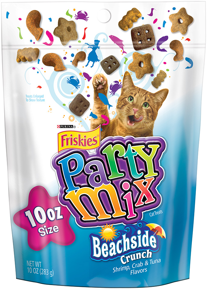 Friskies Party Mix Beachside Crunch Cat Treats 10 oz. Pouch