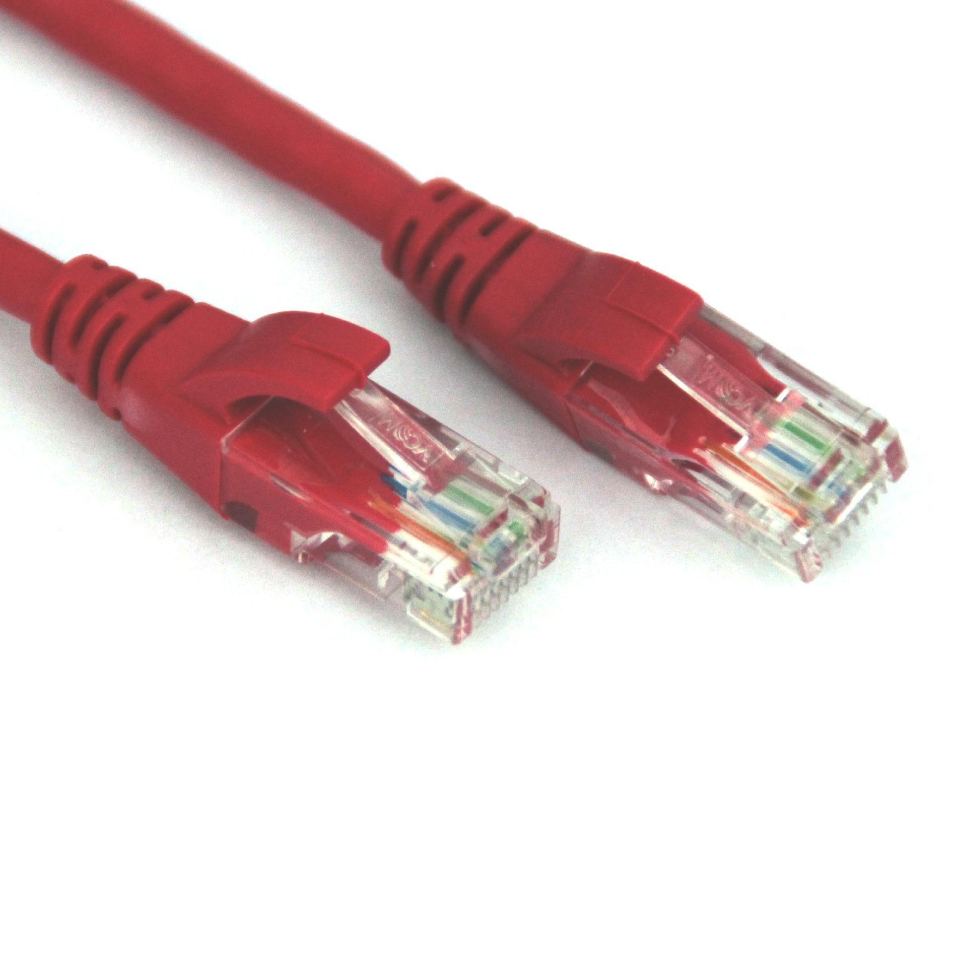 Vcom  VC511B-7RD Cat5E Crossover 7feet Cable, Red