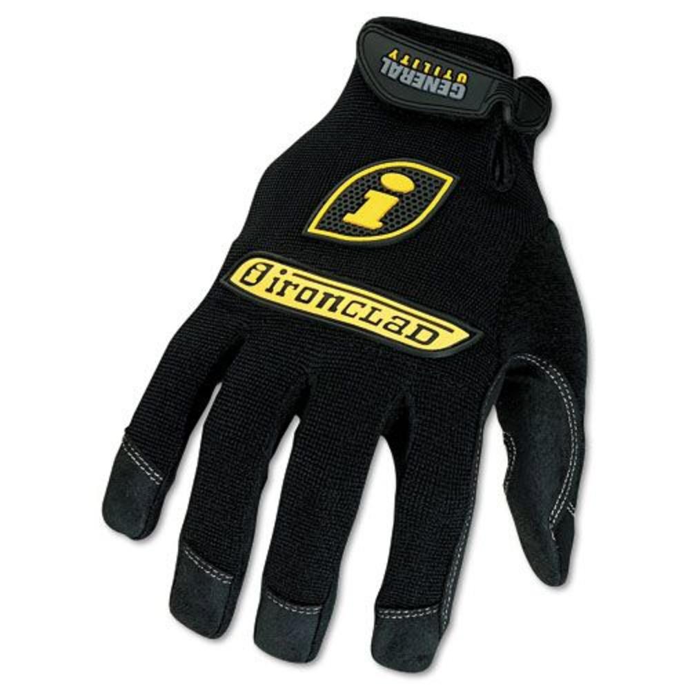 Ironclad General Utility Spandex Gloves, Black, X-Large