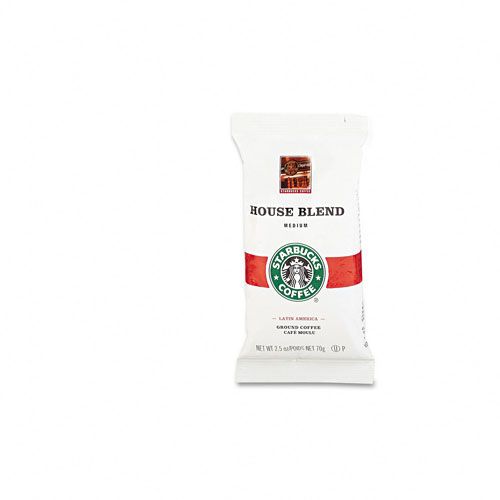 Starbucks SBK11018190 Coffee, Regular House Blend, 2.5oz Bags, 18/box