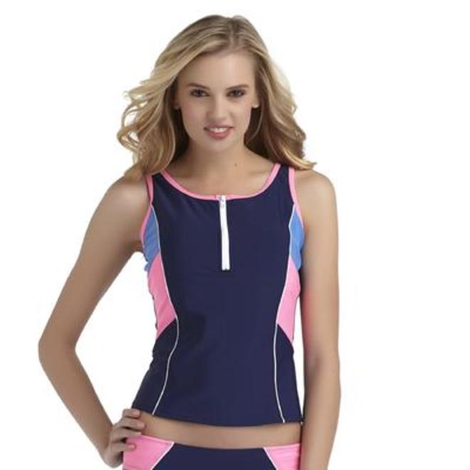 Athletech Women's Racerback Tankini - Zip front