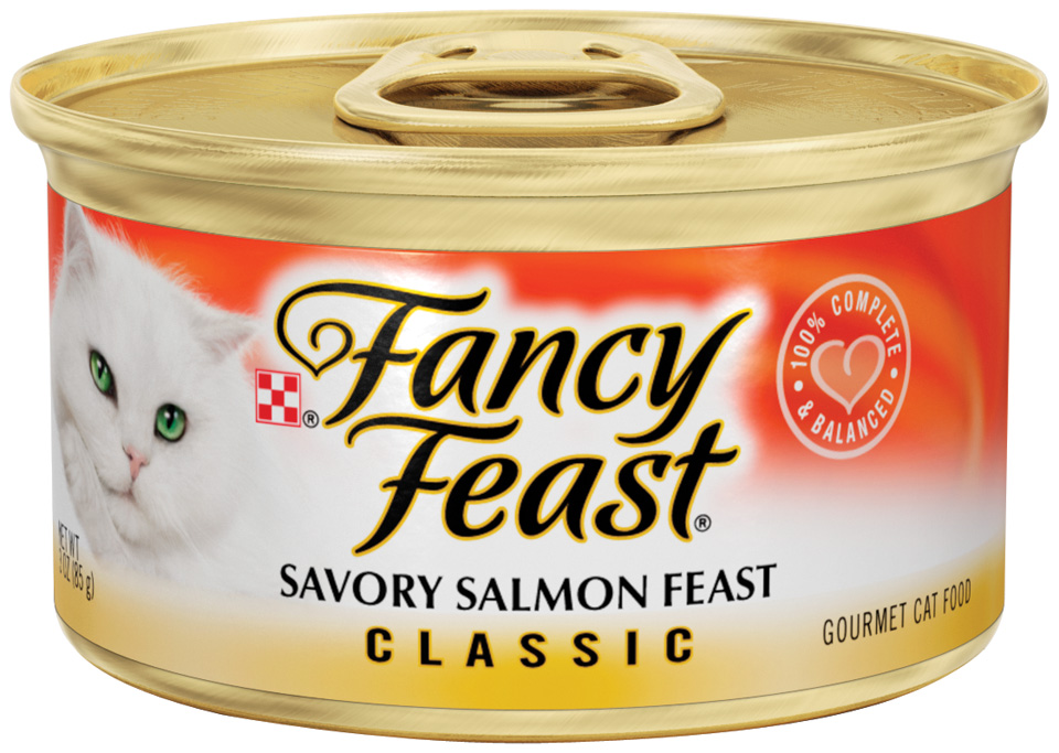 Fancy Feast Classic Savory Salmon Feast Cat Food 3 oz. Can