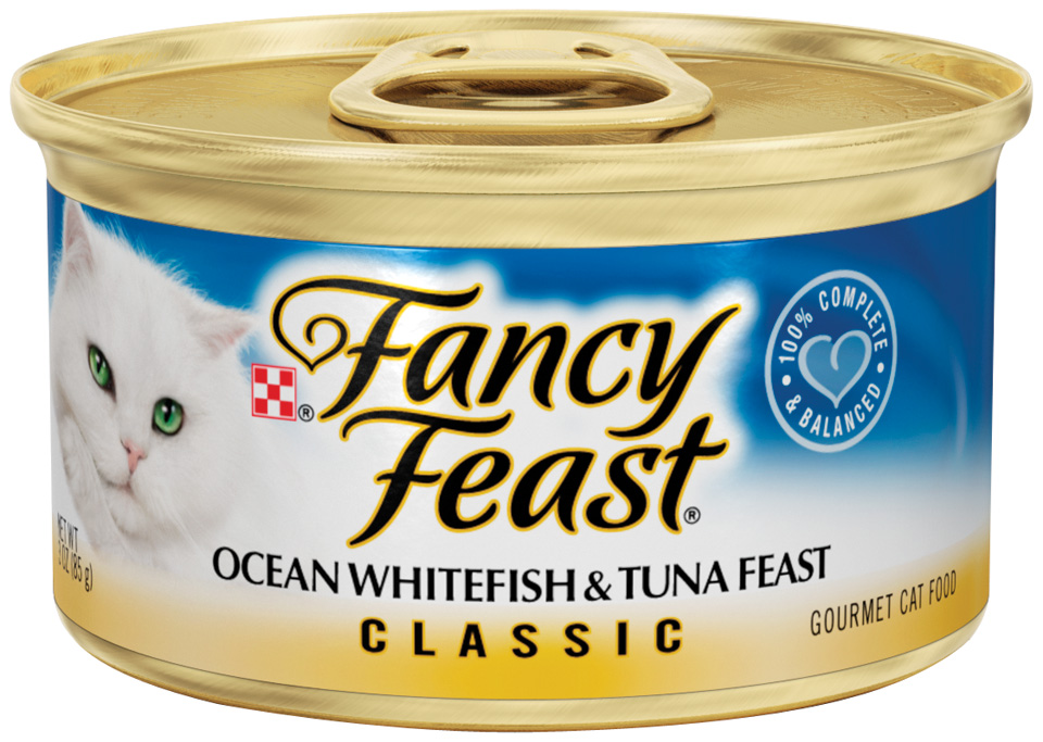 Fancy Feast Classic Ocean Whitefish & Tuna Feast Cat Food 3 oz. Can