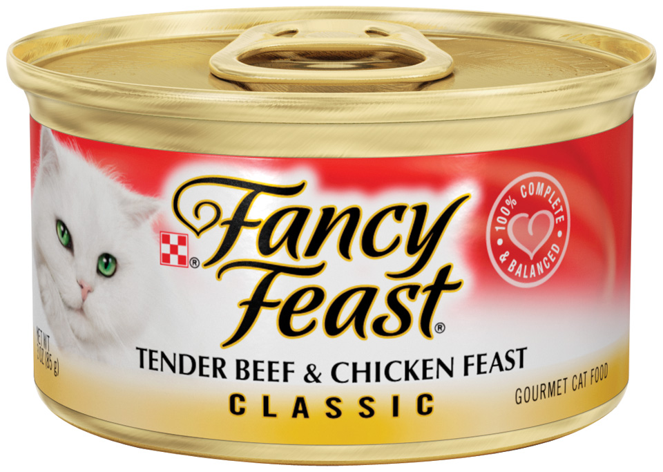 Fancy Feast Classic Tender Beef & Chicken Feast Cat Food 3 oz. Can