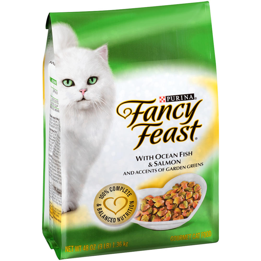 Fancy Feast Ocean Fish & Salmon and Accents of Garden Greens Gourmet Cat Food 48 oz. Bag