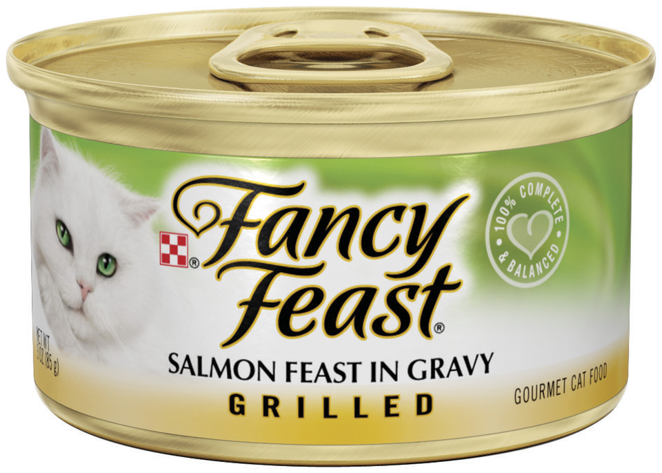 Fancy Feast Grilled Salmon Feast in Gravy Cat Food 3 oz. Can