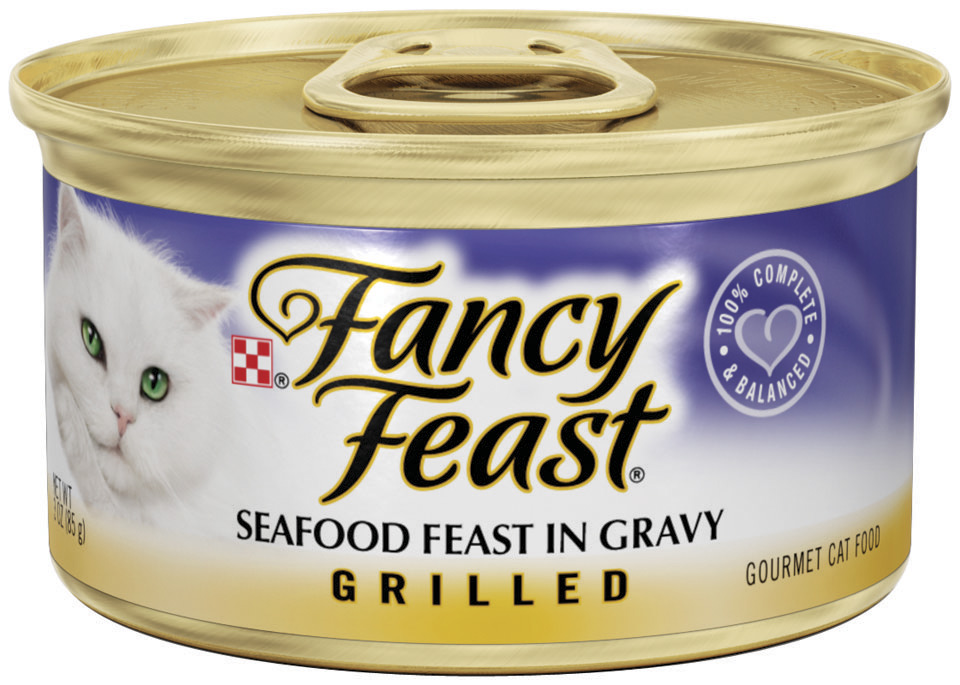 Fancy Feast Grilled Seafood Feast in Gravy Cat Food 3 oz. Can