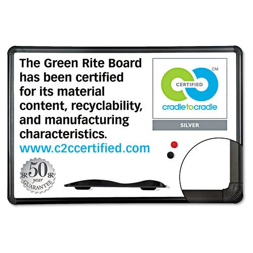 Best-Rite BLTE2H2PBT1 Green Rite Dry Erase Board