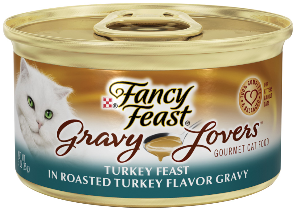 Fancy Feast Gravy Lovers(TM) Turkey Feast in Roasted Turkey Flavor Gravy Cat Food 3 oz. Can