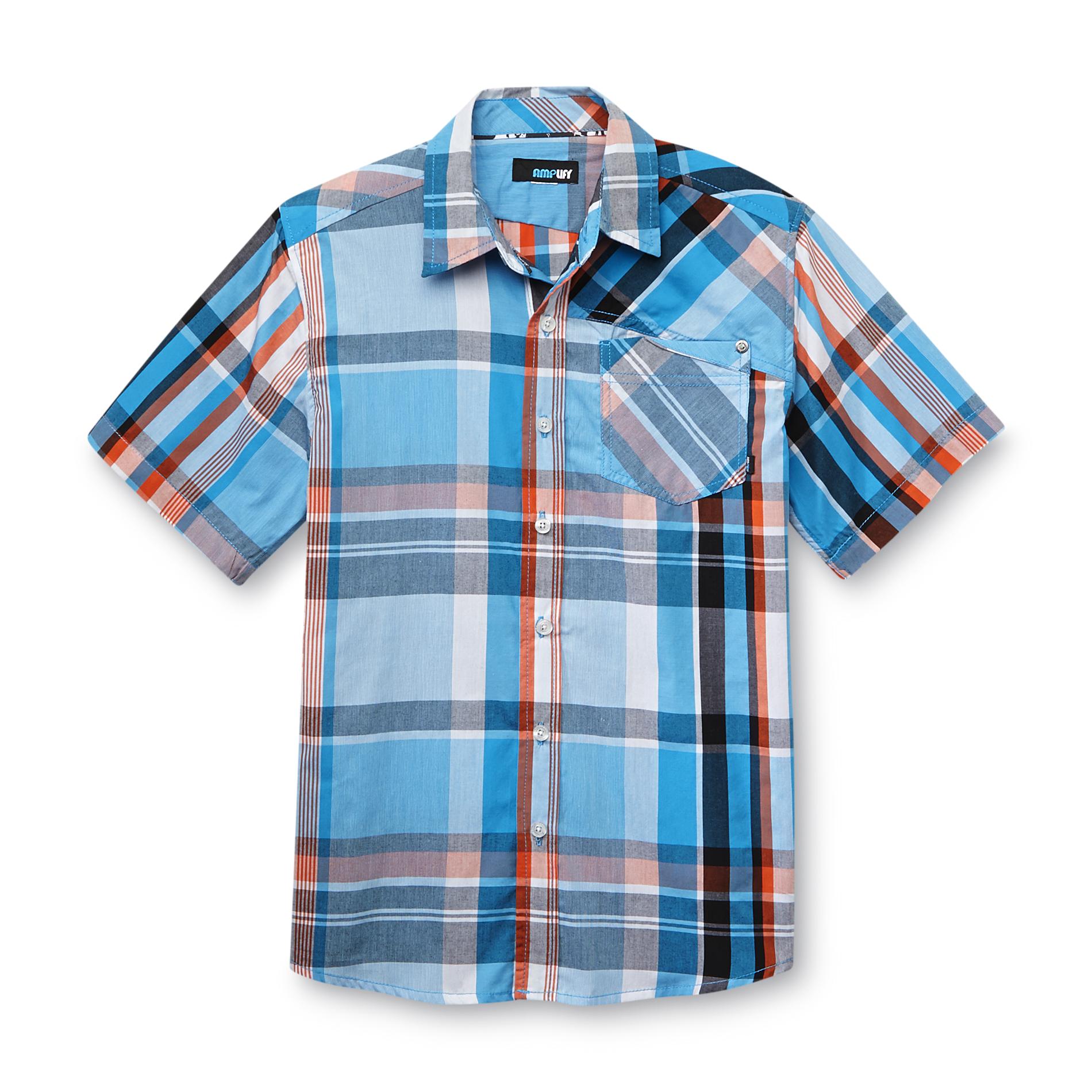 Amplify Boy's Short-Sleeve Shirt - Plaid