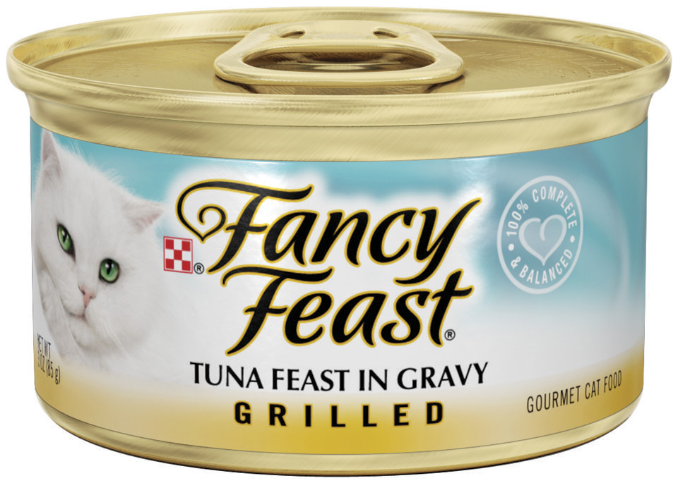 Fancy Feast Grilled Tuna Feast in Gravy Cat Food 3 oz. Can