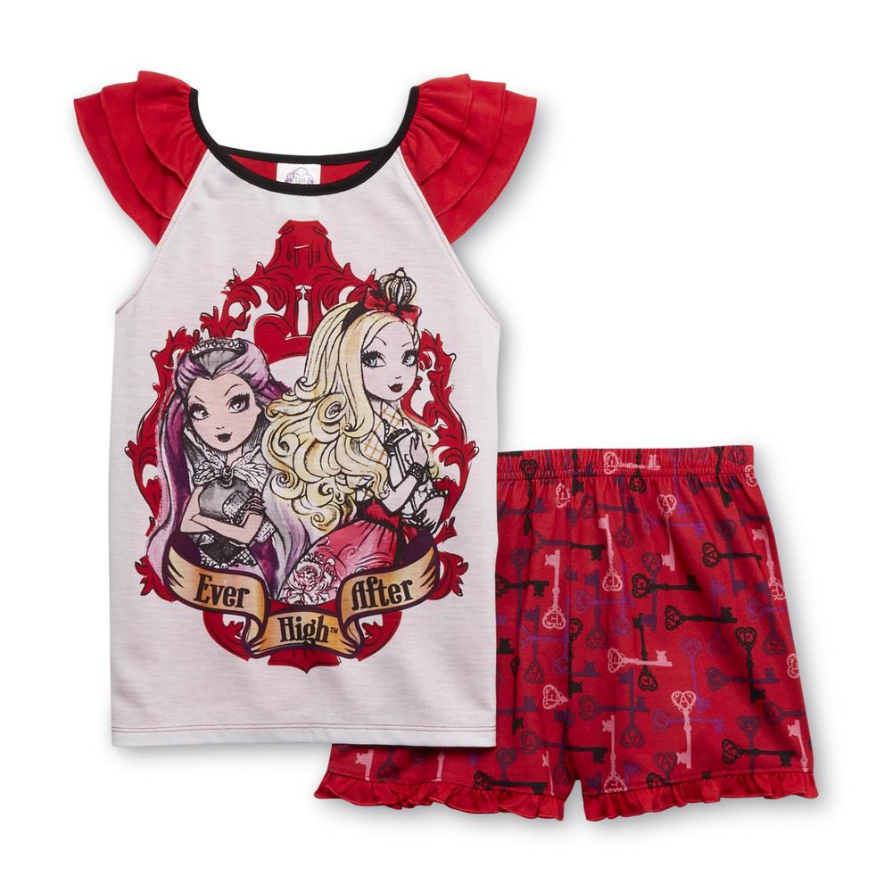 Ever After High Girl's Pajama Top & Shorts