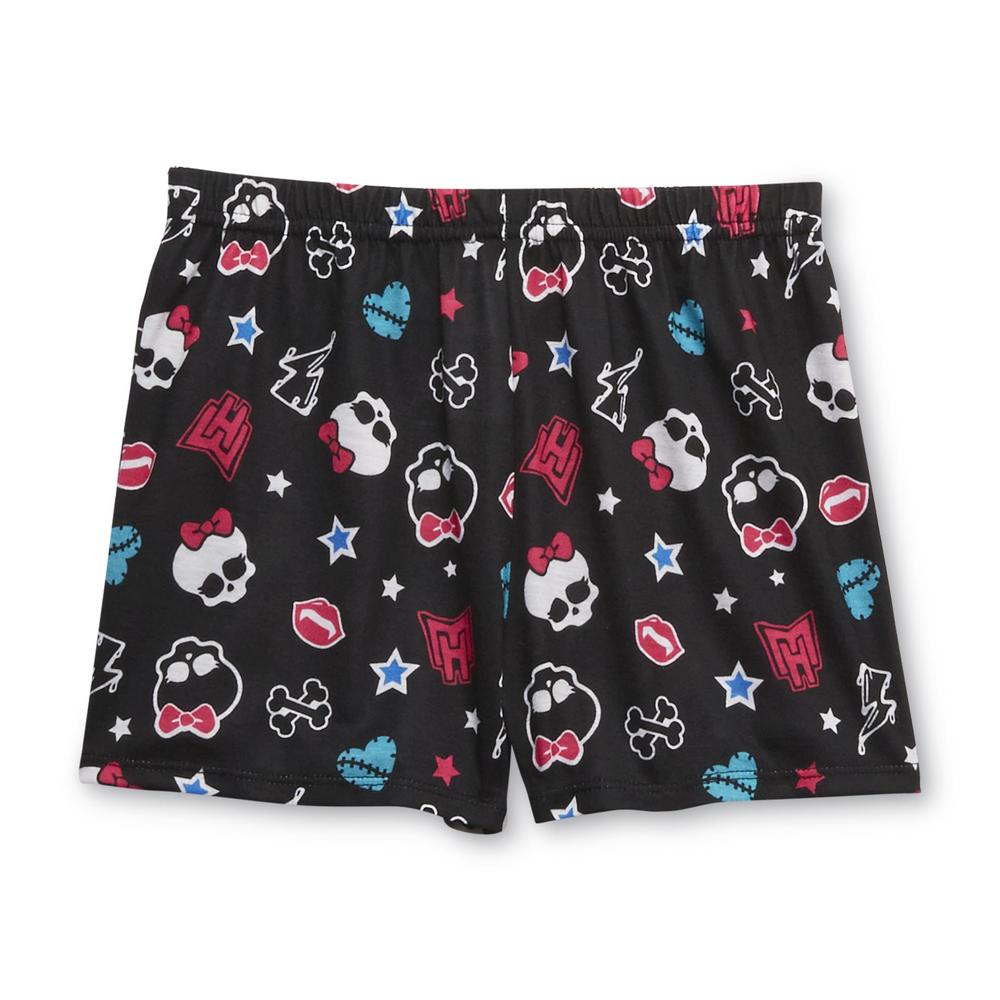 Monster High Girl's Pajama Top & Shorts -