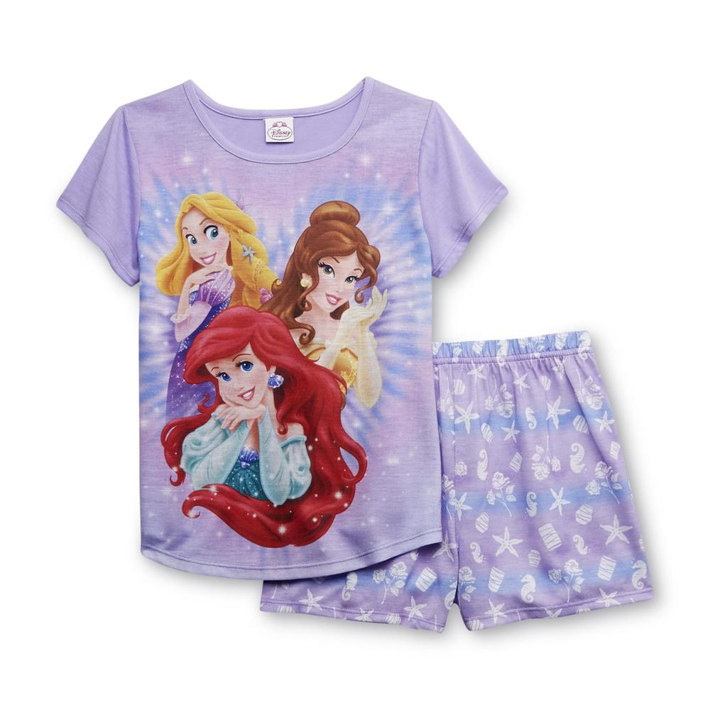 Disney Princess Girl's Pajama Shirt & Shorts