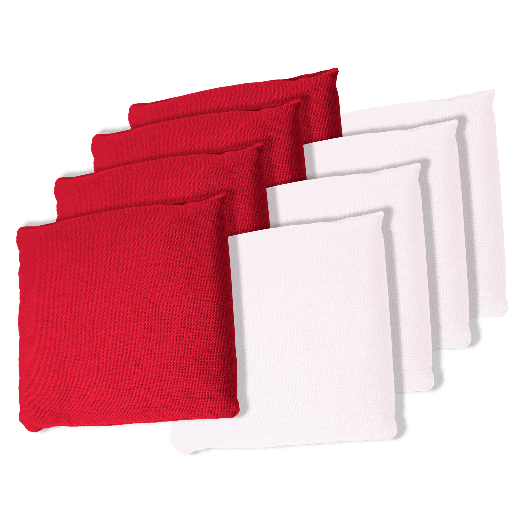 Trademark Global Championship Red/White Cornhole Bags - Set of 8