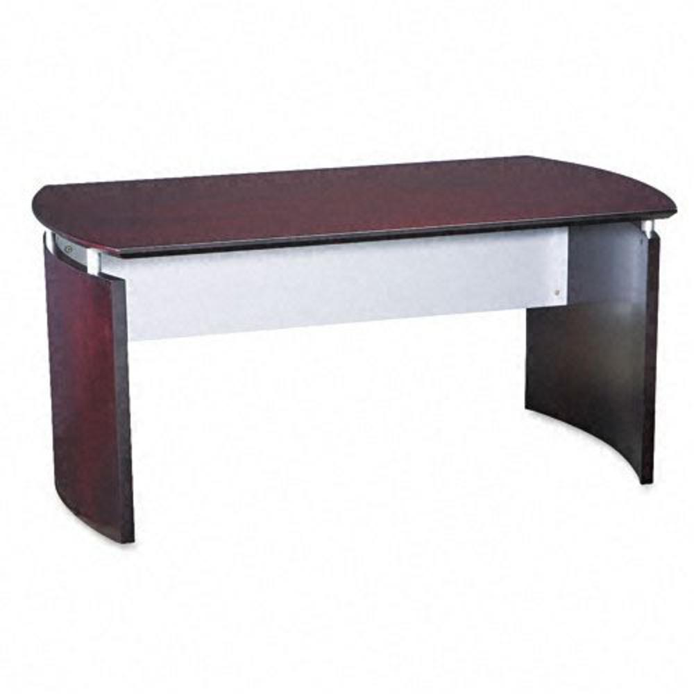 Tiffany Industries MLNNDBMAH Napoli Series Desk Base with Curved End Panels