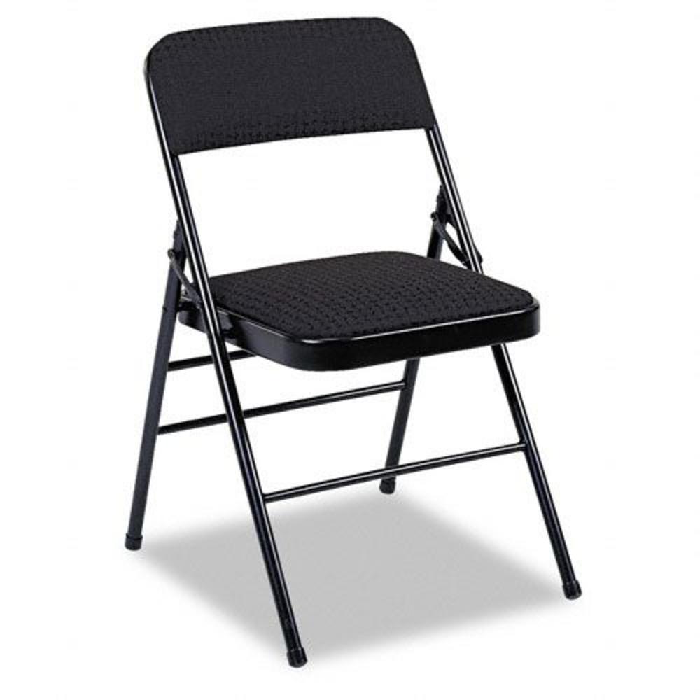 Bridgeport Deluxe Fabric Padded Seat and Back Folding Chair