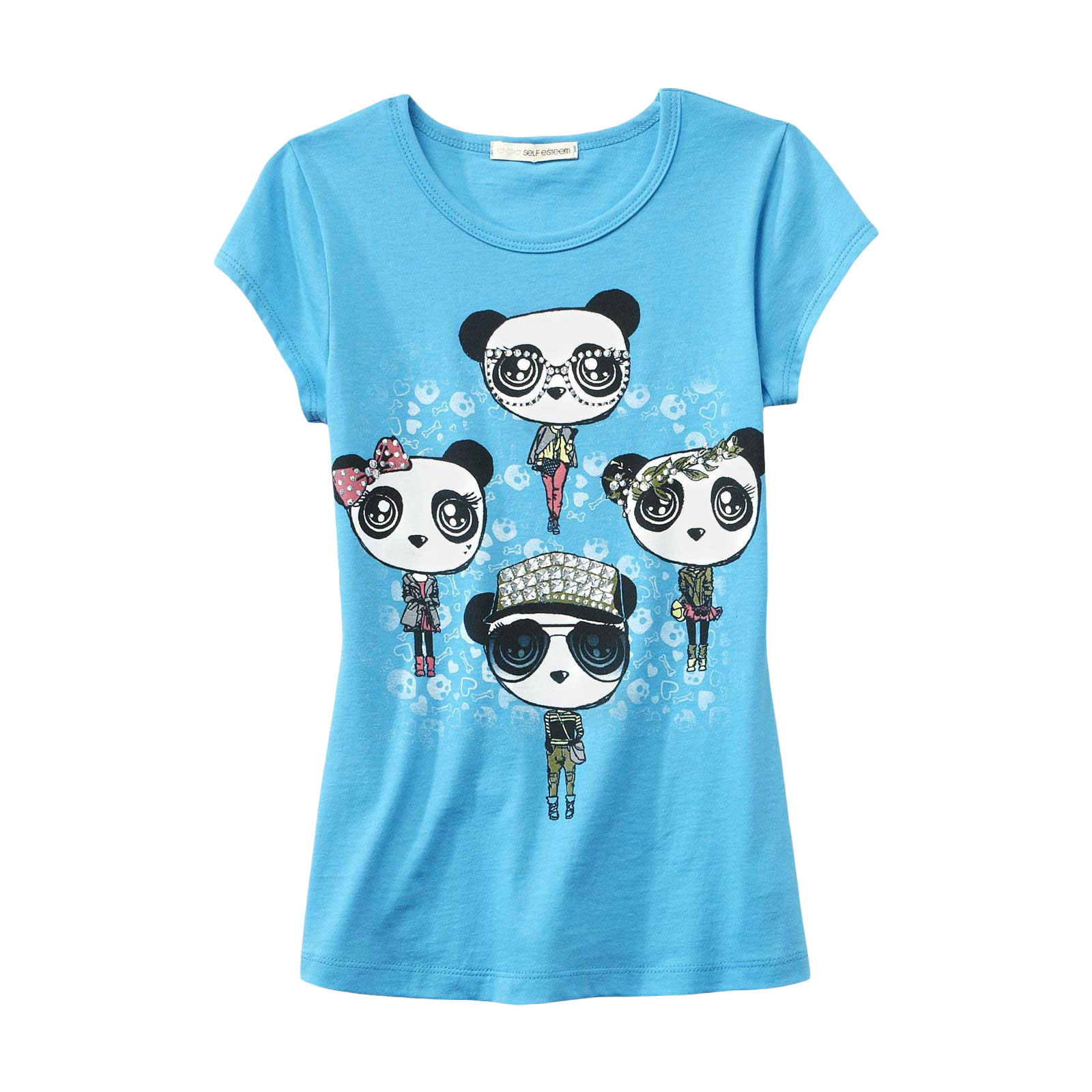 Self Esteem Girl's Graphic T-Shirt - Pandas