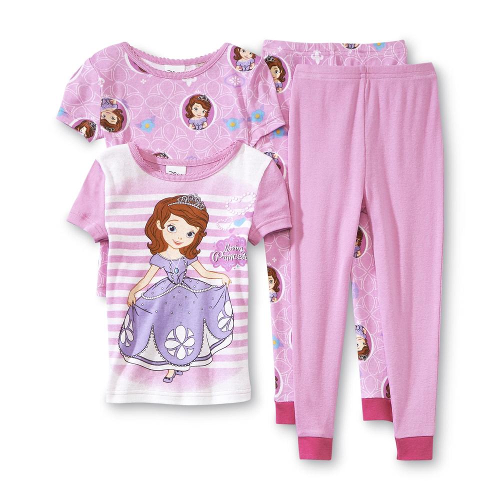 Disney Princess Toddler Girl's 2-Pairs Pajamas - Sofia The First