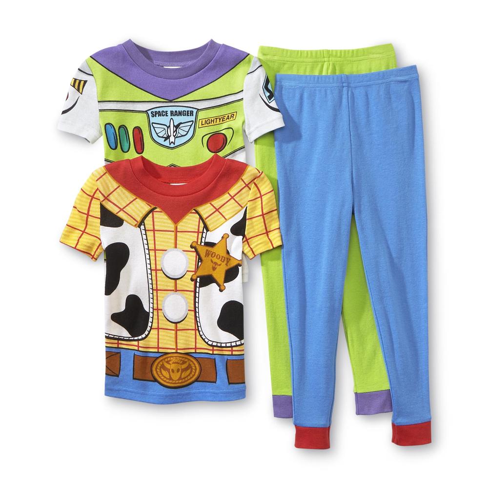Disney Toy Story Toddler Boy's 2-Pairs Pajamas - Buzz Lightyear & Woody