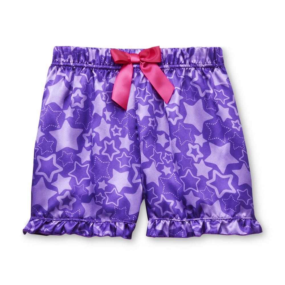 Joe Boxer Girl's Pajama Shirt  Tank Top & Shorts - Stars & Dog