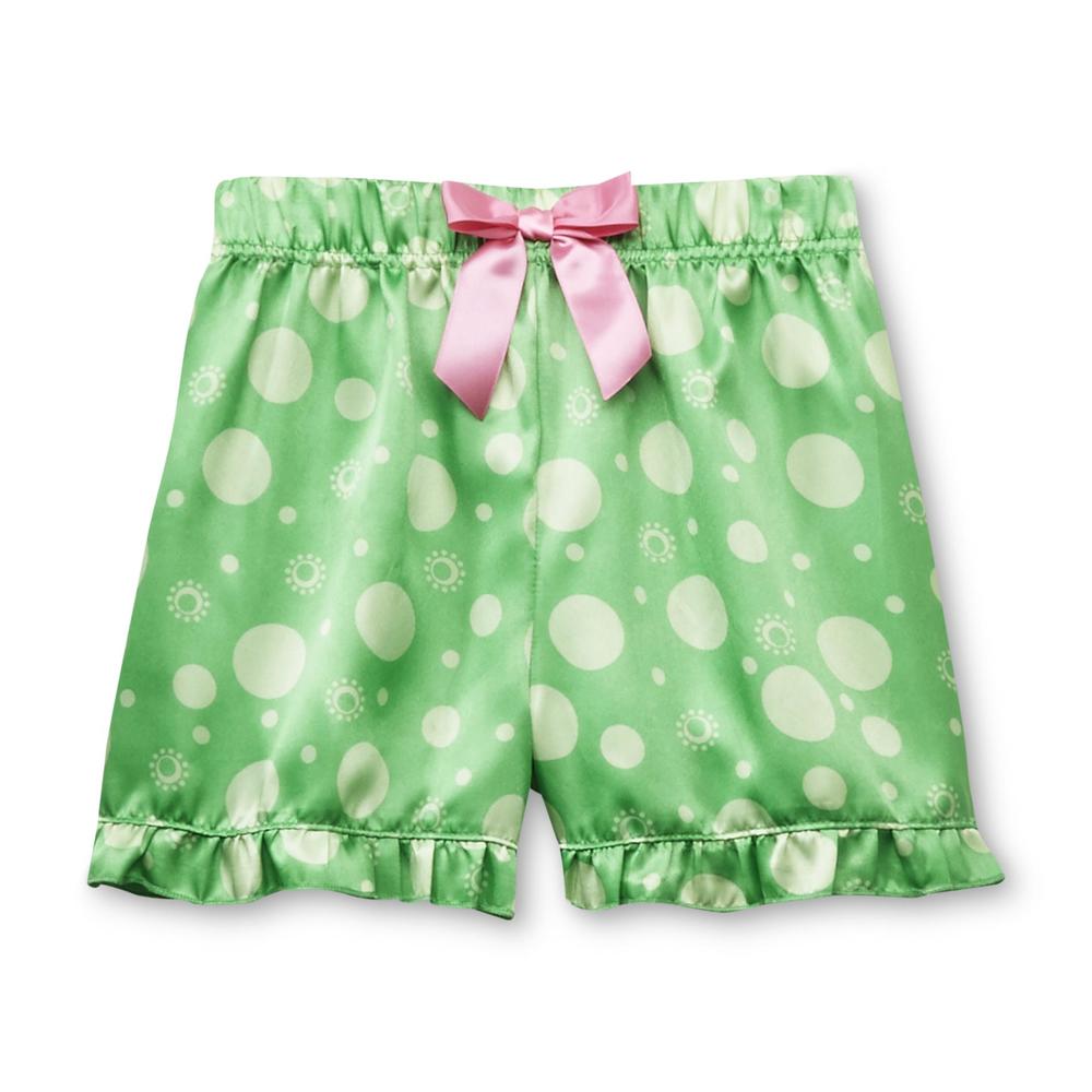 Joe Boxer Girl's Pajama Shirt  Tank Top & Shorts - Polka Dots & Girl