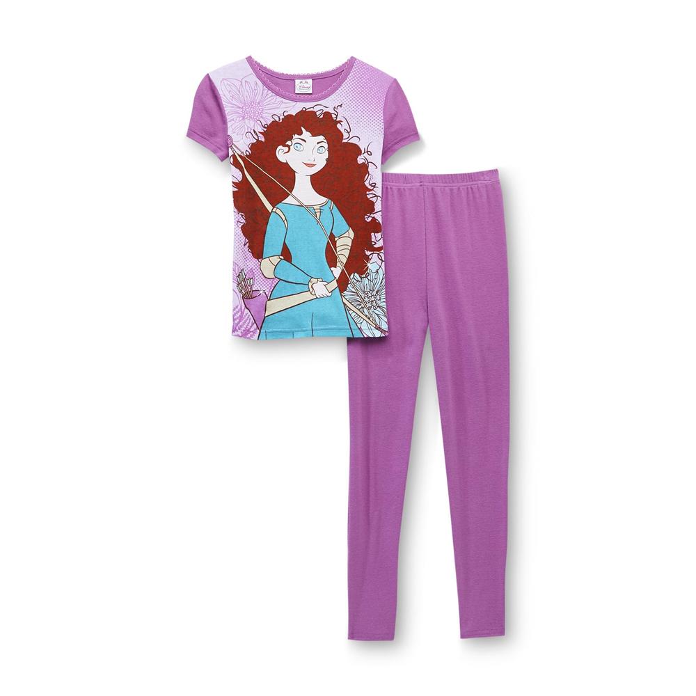 Disney Princess Girl's 4-Piece Pajamas - Rapunzel & Merida