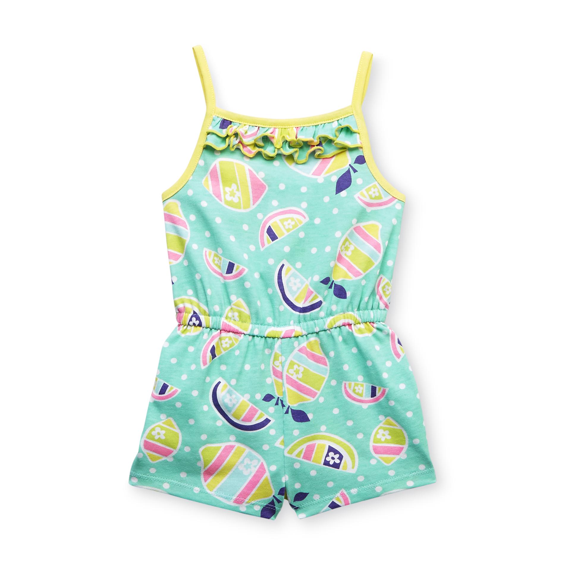 WonderKids Infant & Toddler Girl's Ruffle Romper - Lemons