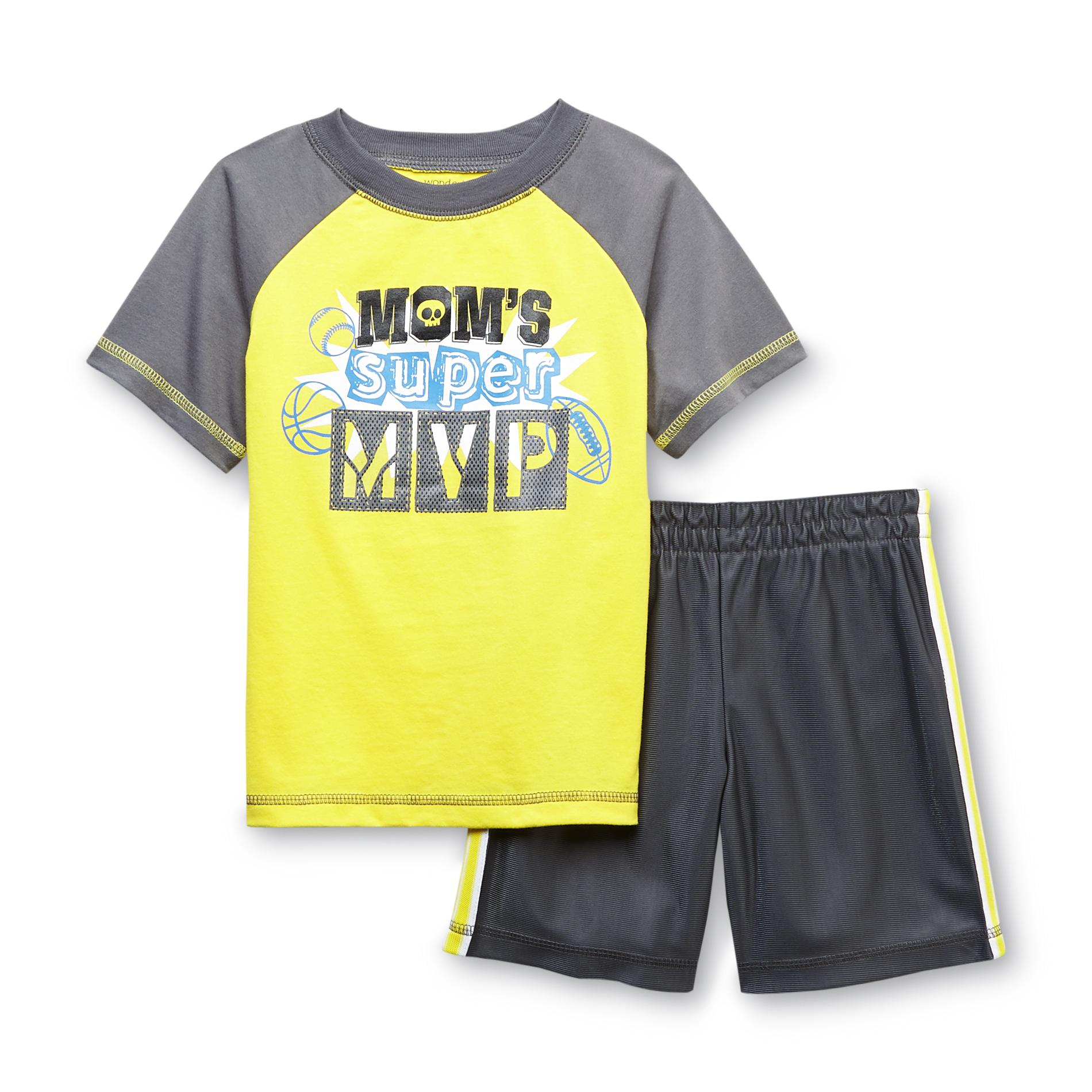 WonderKids Toddler Boy's Graphic T-Shirt & Shorts - MVP
