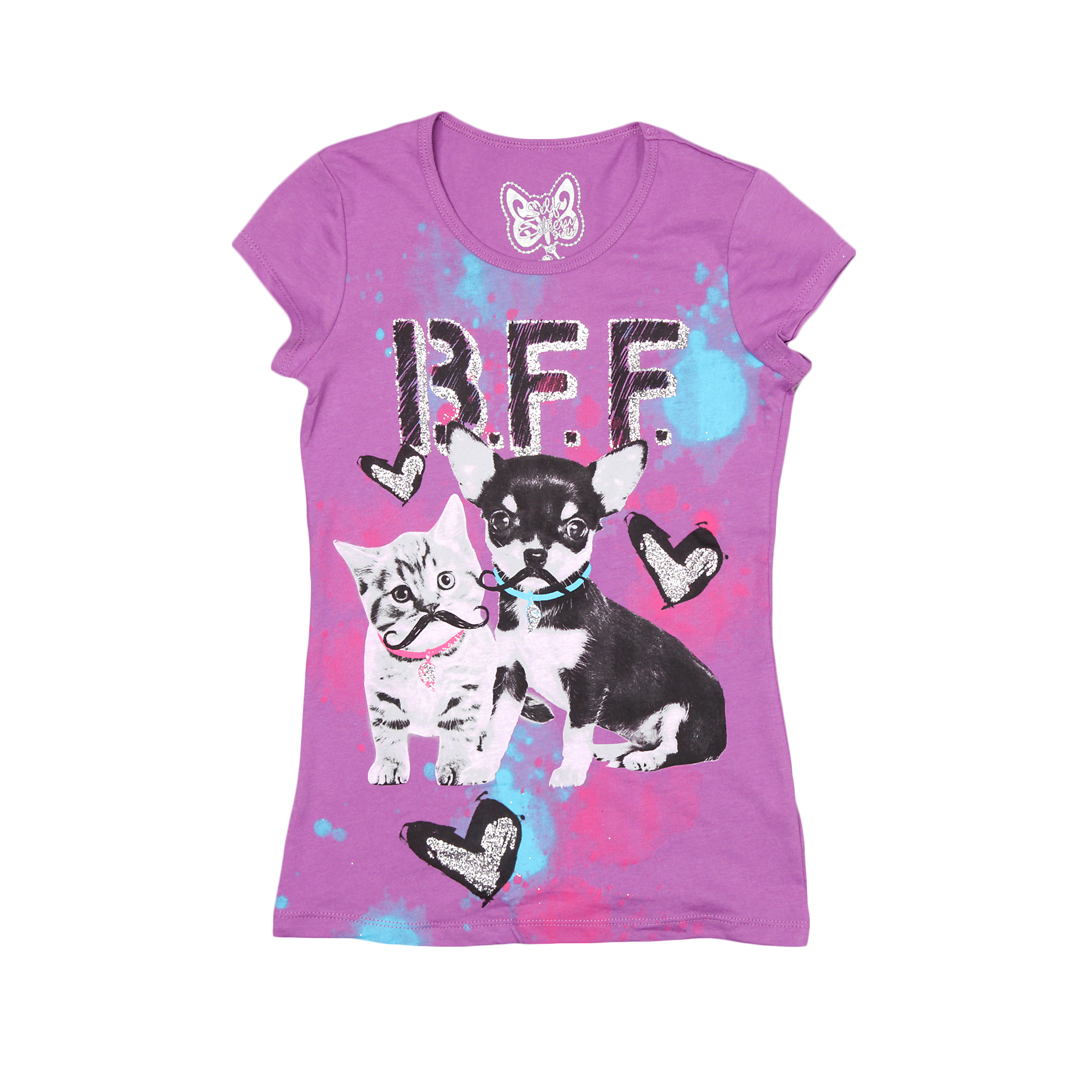 Self Esteem Girl's 'Cat & Dog BFF' T-shirt